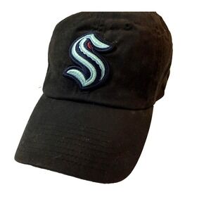 Seattle Kraken Hat American Needle Adjustable Strapback NHL Hockey Cap Black